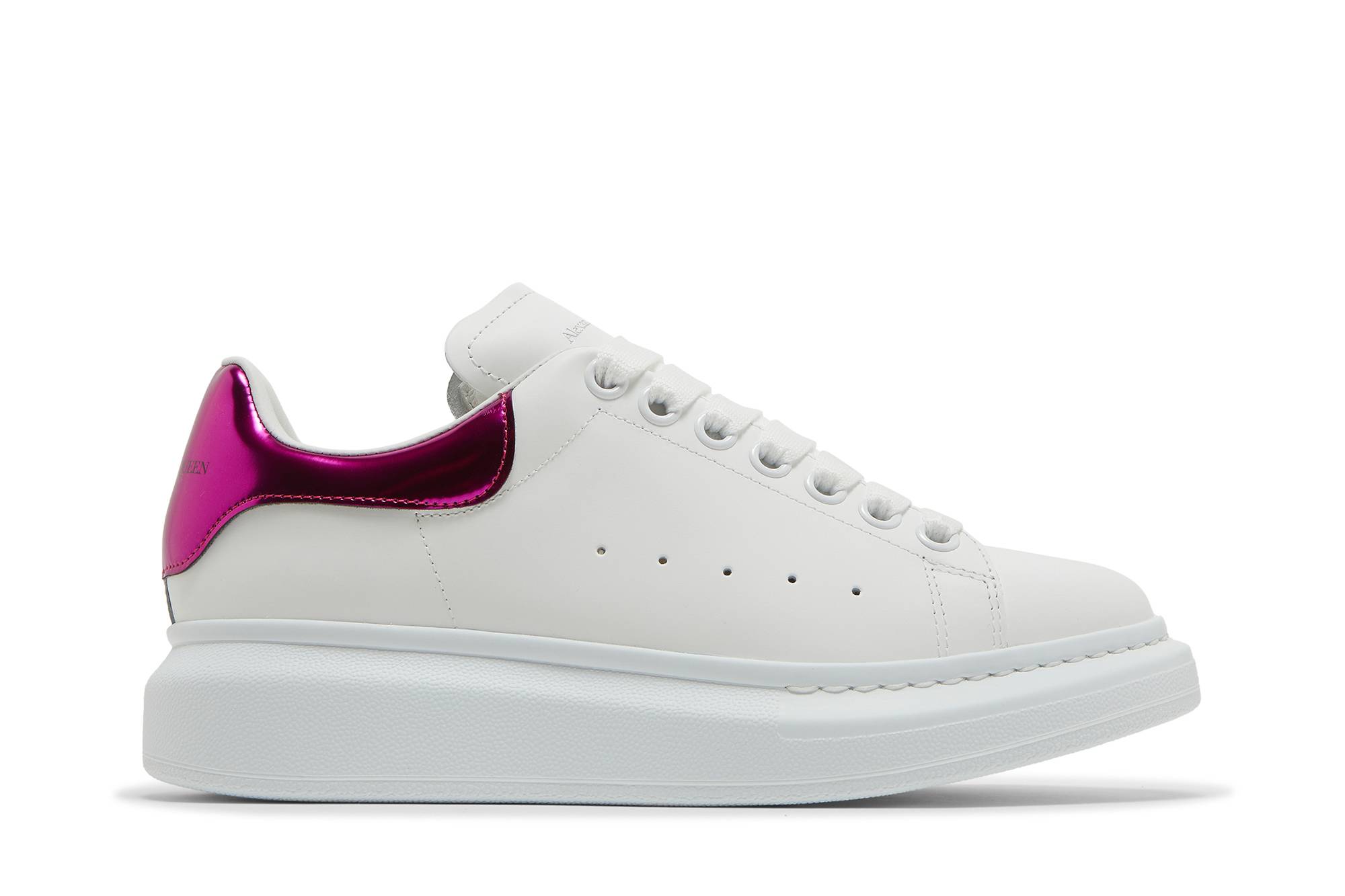 (Women) Alexander McQueen Oversized Sneaker 'White Printers Pink' 676702-WICGG-9993