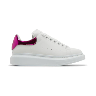 (W) Alexander McQueen Oversized Sneaker 'White Printers Pink'