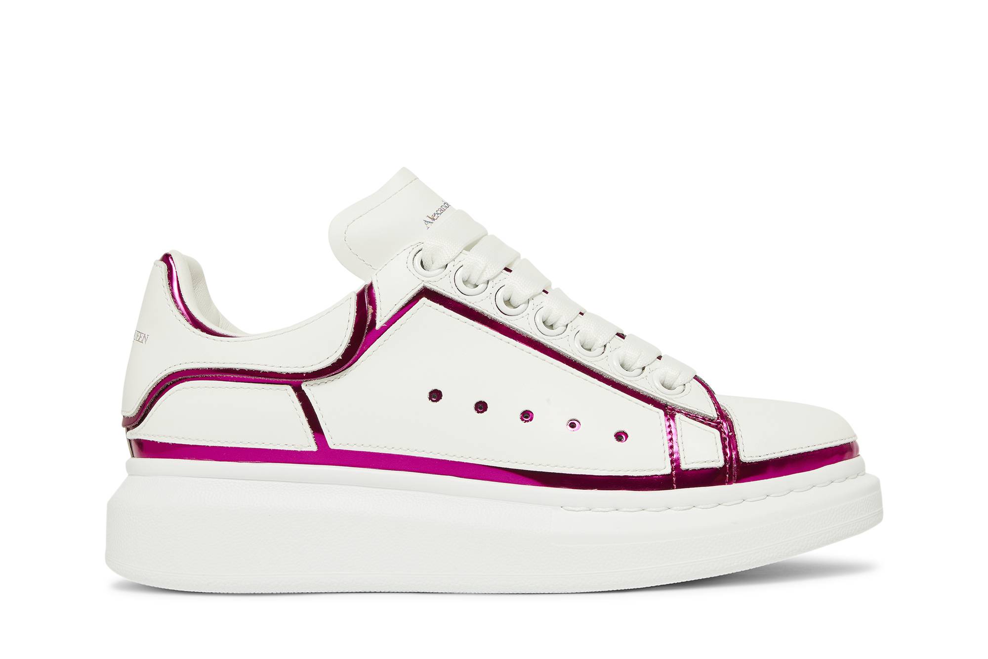 Buy (W) Alexander McQueen Oversized Sneaker 'Putih Pink Printer' 708750-WICGG-9993