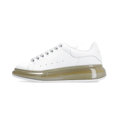 (W) Alexander McQueen Oversized Sneaker 'White Brown Glitter'