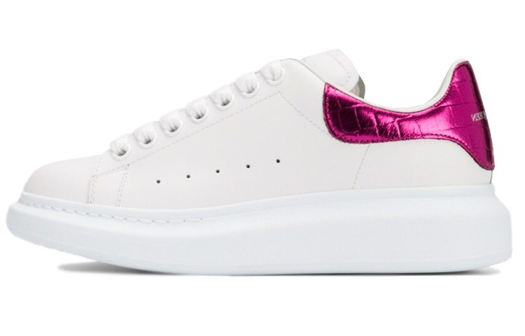 Buy 亞歷山大·麥昆 小牛皮 紫紅尾 女款休閒鞋 白色