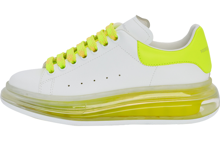 (Women) Alexander McQueen Oversized Sneaker 'White Yellow' 718255-WICGN-8953
