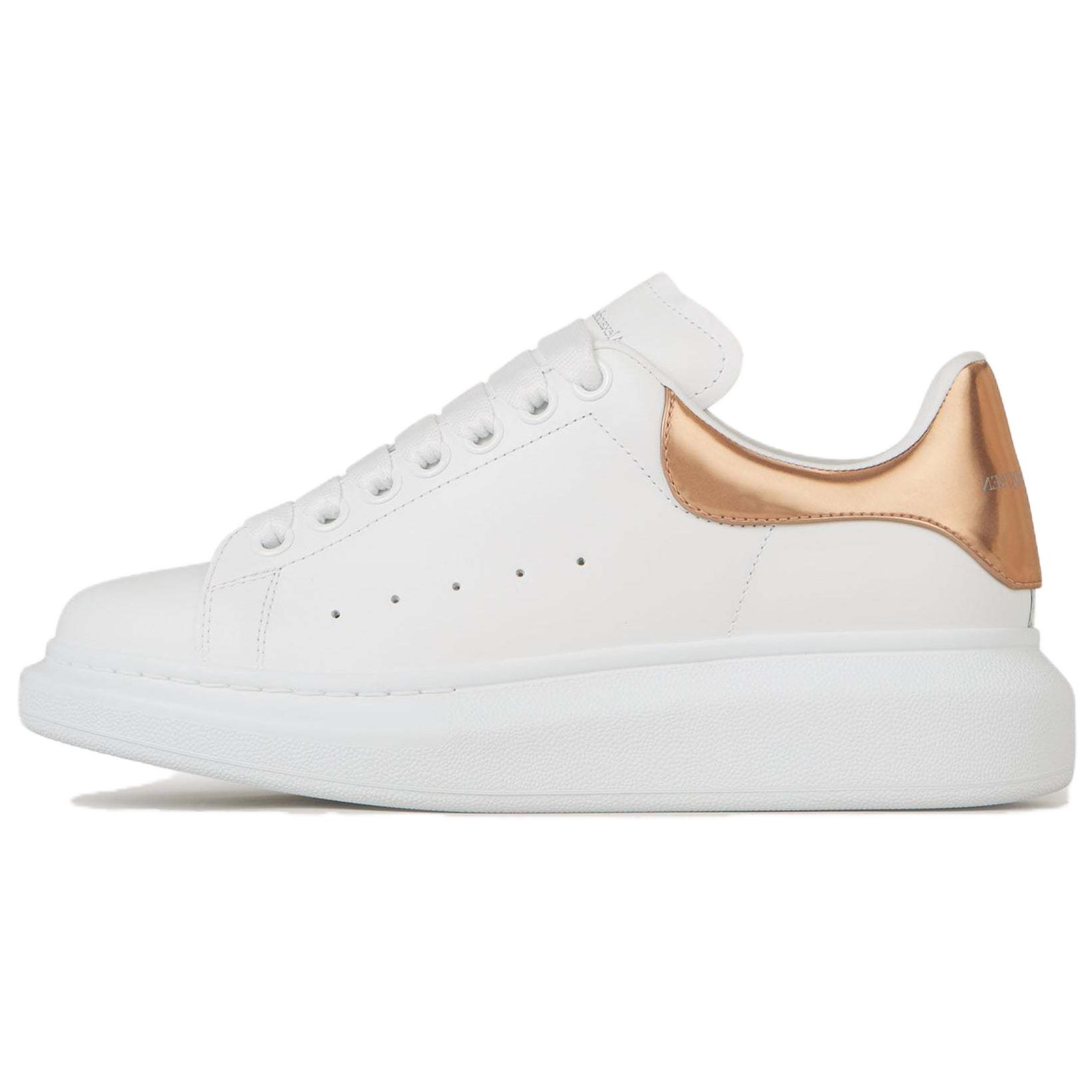 Buy (W) アレキサンダー・マックイーン オーバーサイズスニーカー 白/ローズゴールド 718232-WIE82-9053