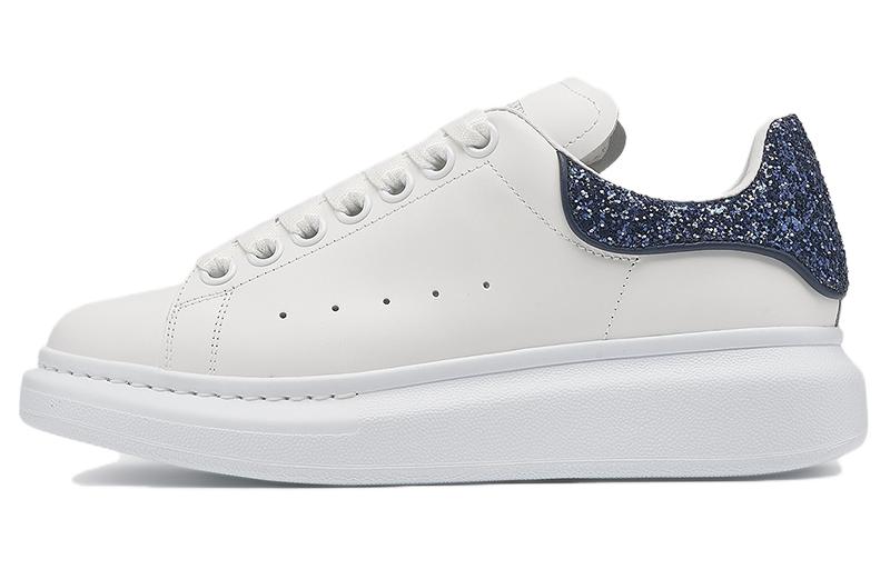 (Women) Alexander McQueen Oversized Sneaker 'White Navy Glitter' 558945-WIA4Y-9095