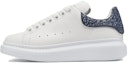 Buy (W) (女性用) アレキサンダー マックイーン オーバーサイズスニーカー 'ホワイト ネイビー グリッター' 558945-WIA4Y-9095 558945-WIA4Y-9095
