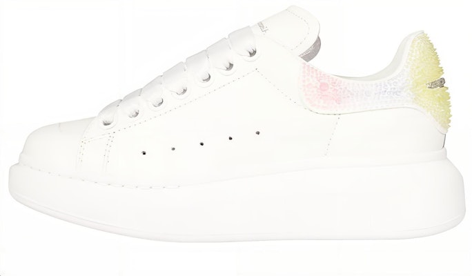 (W) 亚历山大·麦昆白色多彩水晶大码运动鞋 733004wicyi9035 Buy (W) 亚历山大·麦昆白色多彩水晶大码运动鞋 733004wicyi9035
