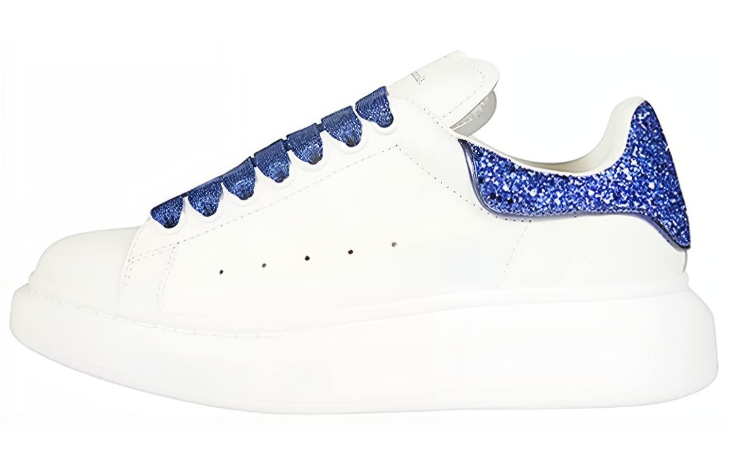 Buy (W) Alexander McQueen Kasut Oversized 'Putih Biru Berlian Berkilau' 558945WHTQI9852