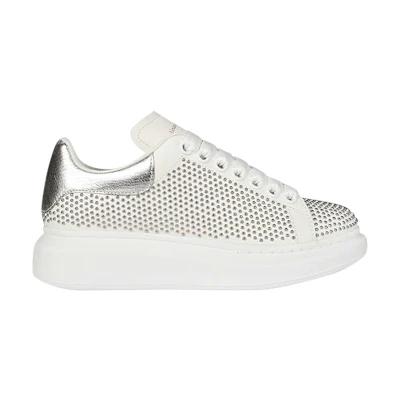 (W) Alexander McQueen Oversized Sneaker 'White Silver Studded'