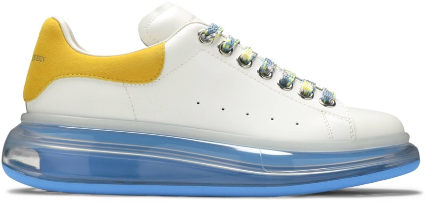 亞歷山大·麥昆 寬型運動 時尚板鞋 女款 白藍黃 Buy 亞歷山大·麥昆 寬型運動 時尚板鞋 女款 白藍黃