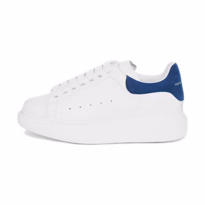 (W) Alexander McQueen Oversized Sneaker 'White Paris Blue'
