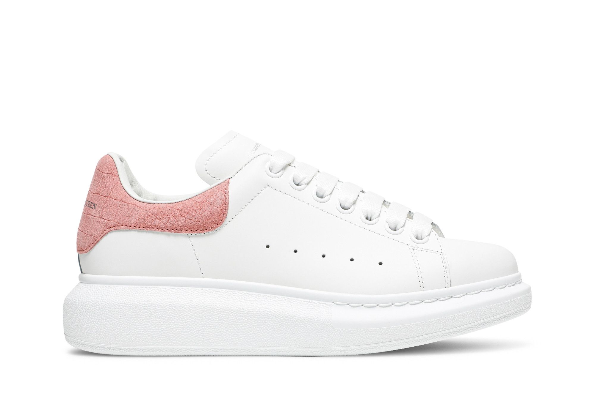 (Women) Alexander McQueen Oversized Sneaker 'White Rose Quartz' 650788-WHZ4K-9648