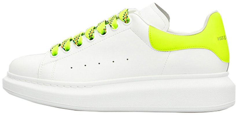 (W) 알렉산더 맥퀸 오버사이즈 스니커즈 (화이트/형광노랑) 553770-WHXM5-9179 Buy (W) 알렉산더 맥퀸 오버사이즈 스니커즈 (화이트/형광노랑) 553770-WHXM5-9179