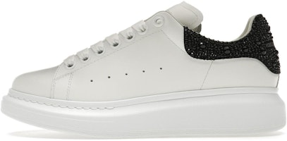 (Women) Alexander McQueen Oversized Sneaker 'White Black Crystal' 666407-WIA4Z-9581 (Women) Alexander McQueen Oversized Sneaker 'White Black Crystal' 666407-WIA4Z-9581
