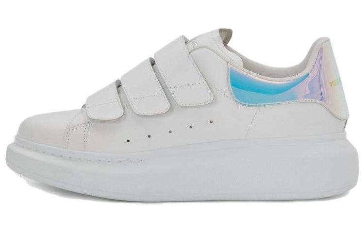 Buy (W) 알렉산더 맥퀸 오버사이즈 스니커즈 '화이트 이리데슨트' 708074-WHXM2-9035