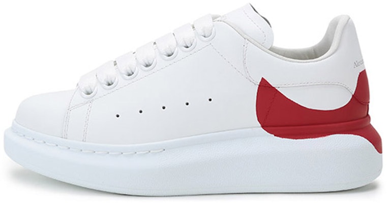 (Women) Alexander McQueen Oversized Sneaker 'White Red Heel' 650789WHZ4U9676 Buy (Women) Alexander McQueen Oversized Sneaker 'White Red Heel' 650789WHZ4U9676