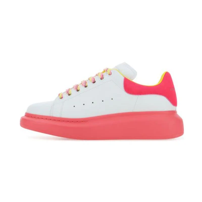 (W) Alexander McQueen Oversized Sneaker 'White Pink Yellow'