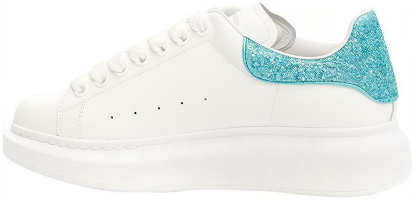 (W) アレキサンダー・マックイーン オーバーサイズスニーカー 白/ティールグリッター 543876WHTQ39239 Buy (W) アレキサンダー・マックイーン オーバーサイズスニーカー 白/ティールグリッター 543876WHTQ39239