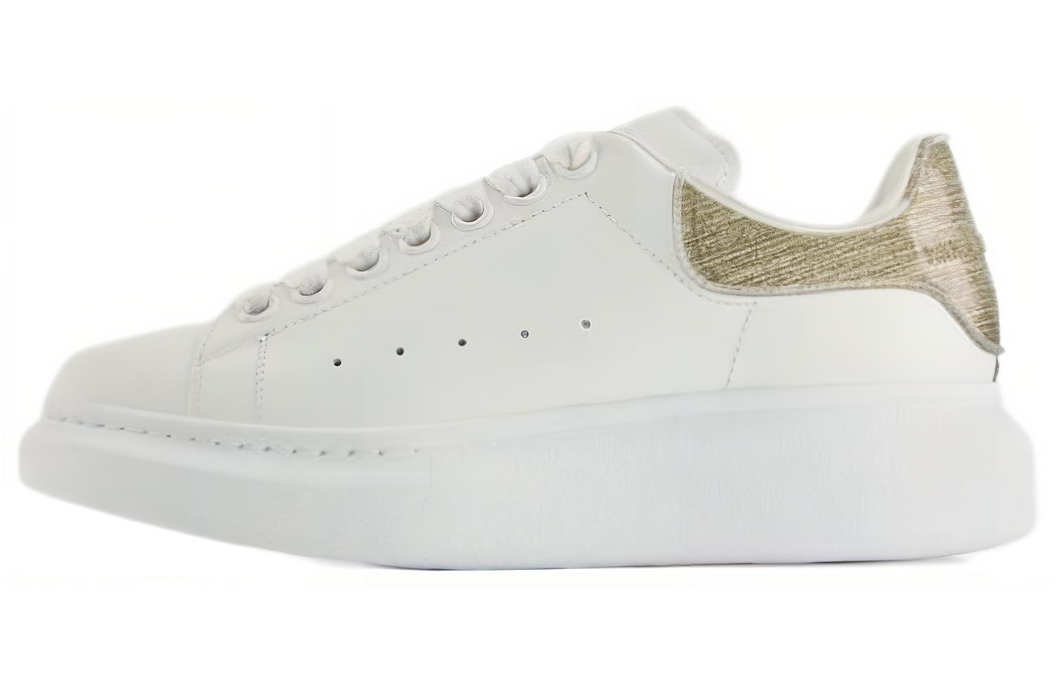 Buy (W) Alexander McQueen Sepatu Oversized 'Putih Emas' 733179WHSWD1081