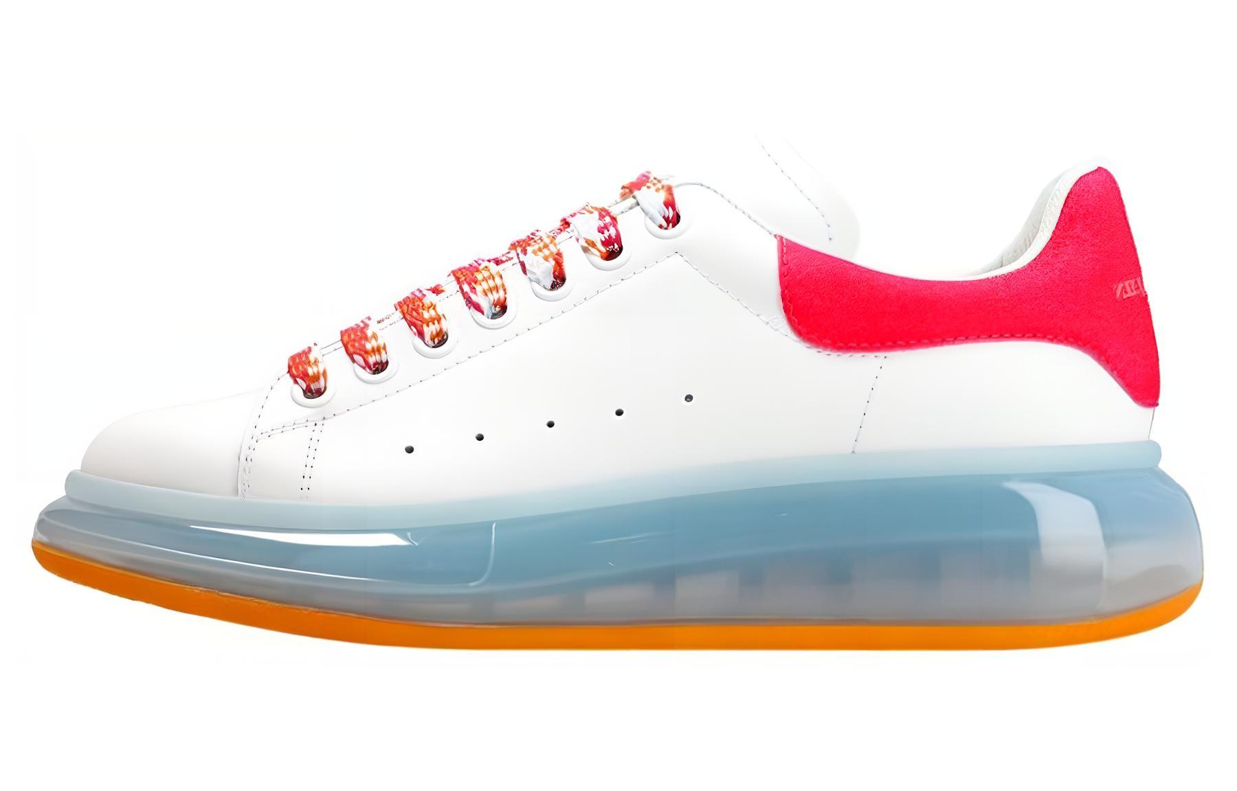 Buy (W) 알렉산더 맥퀸 오버사이즈 스니커즈 '화이트 핑크' 611698-WHXMA-9478