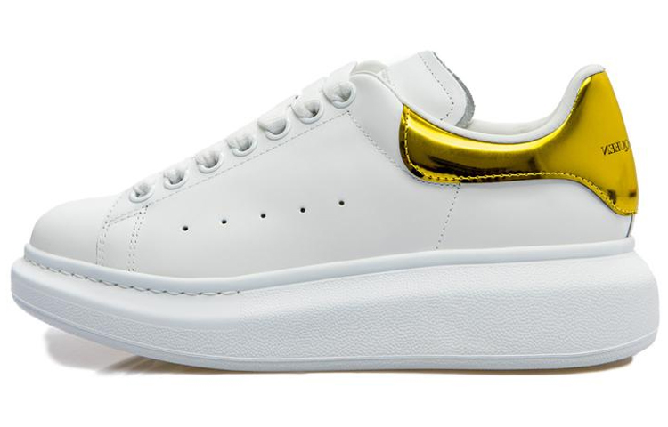 Buy (W) 亚历山大·麦昆 白黄金属色加厚运动鞋 676702WICGG9429