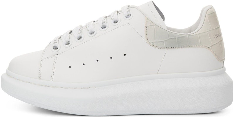 (Women) Alexander McQueen Oversized Sneaker 'White Croc' 718233WICG68959 Buy (Women) Alexander McQueen Oversized Sneaker 'White Croc' 718233WICG68959