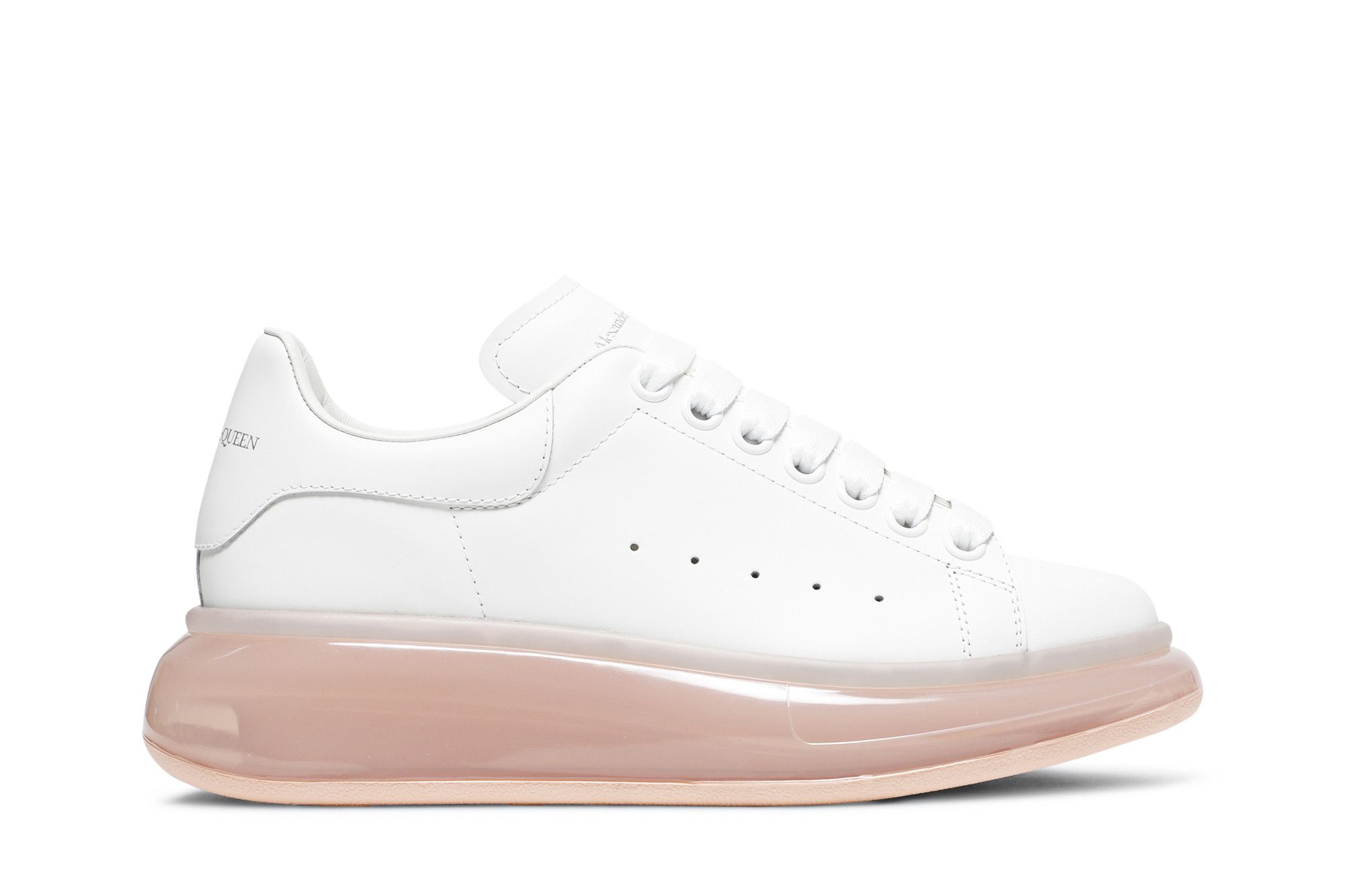 (Women) Alexander McQueen Oversized Sneaker 'White Rose Gold' 611698-WHYBY-9053