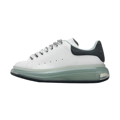 (W) Alexander McQueen Transparent Sole Oversized Sneakers 'White Green'