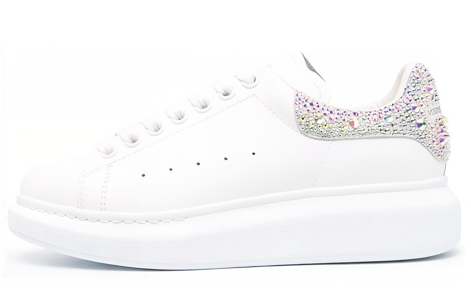 Buy (W) Alexander McQueen Kasut Oversaiz 'Kristal Putih' 666407-WIA4Z-9069