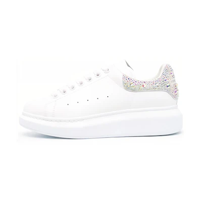 (W) Alexander McQueen Oversized Sneaker 'White Crystal'