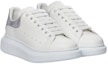 Order (W) Alexander McQueen Sepatu Oversized 'Putih Perak'. 718232-WICGI-9071