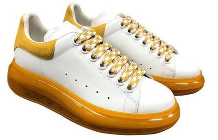 (W) Alexander McQueen Oversized Sneaker 'White/Yellow' 圖 2
