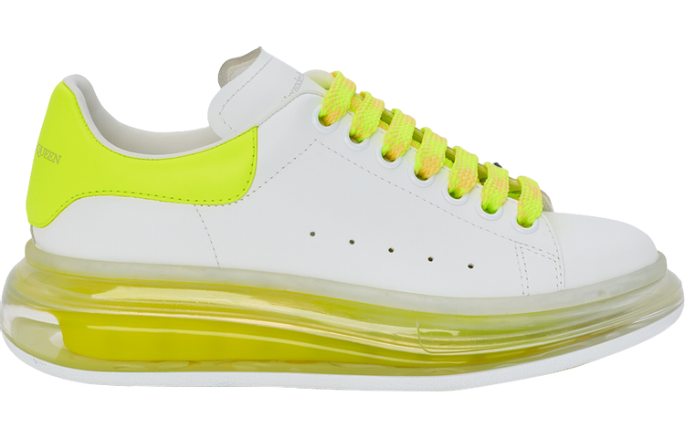 Order 亞歷山大·麥昆 光滑皮革時尚板鞋 女款 白黃