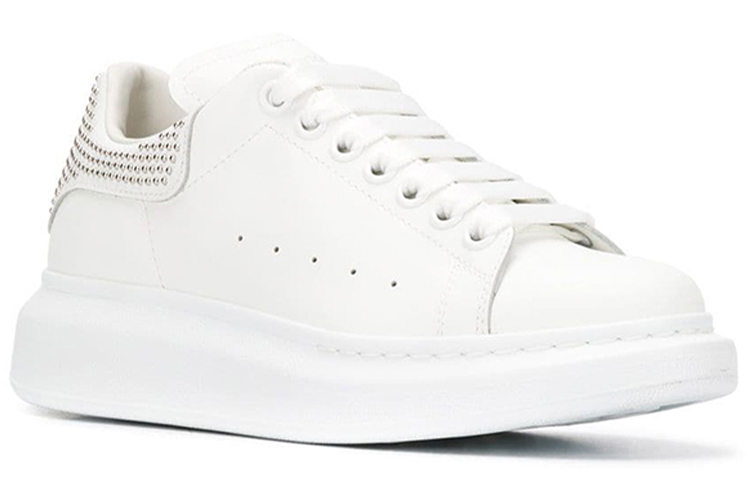 Order (W) Alexander McQueen Sneaker Oversized 'Putih Perak' 611696-WHQYW-9071