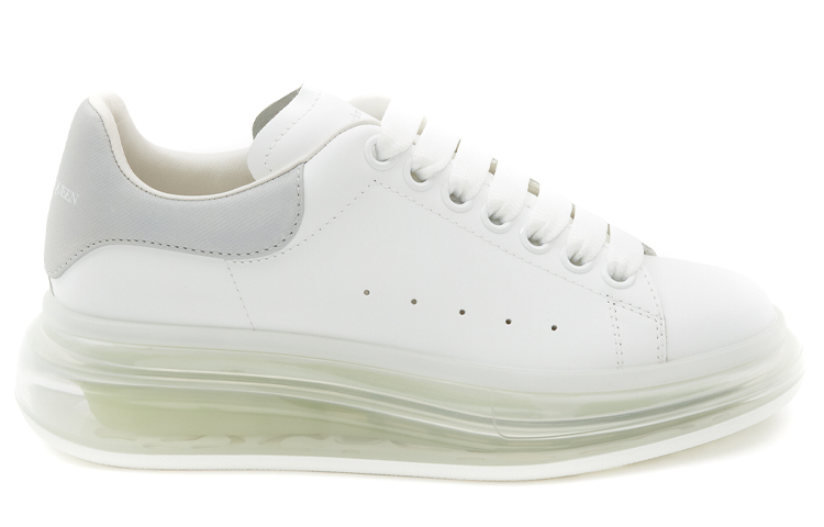 Order (W) Alexander McQueen Sneakers 'Putih Silver' Berjantina Besar 666892-WIA4T-9058