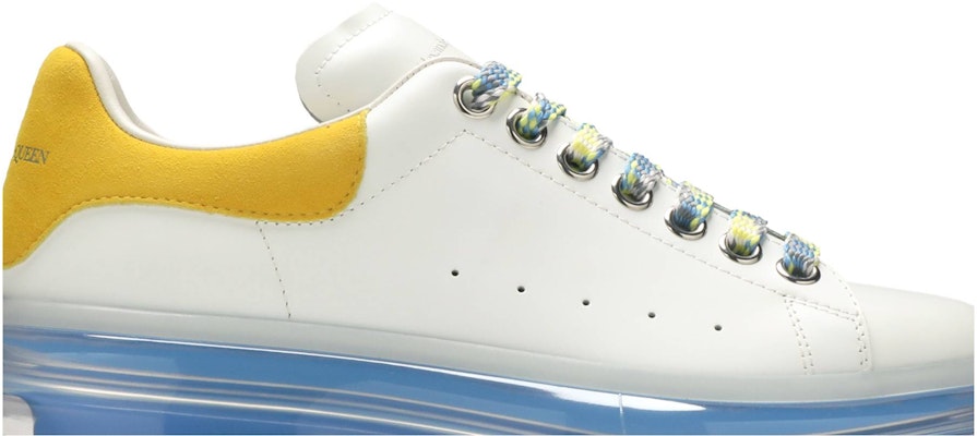 亞歷山大·麥昆 寬型運動 時尚板鞋 女款 白藍黃 Order 亞歷山大·麥昆 寬型運動 時尚板鞋 女款 白藍黃