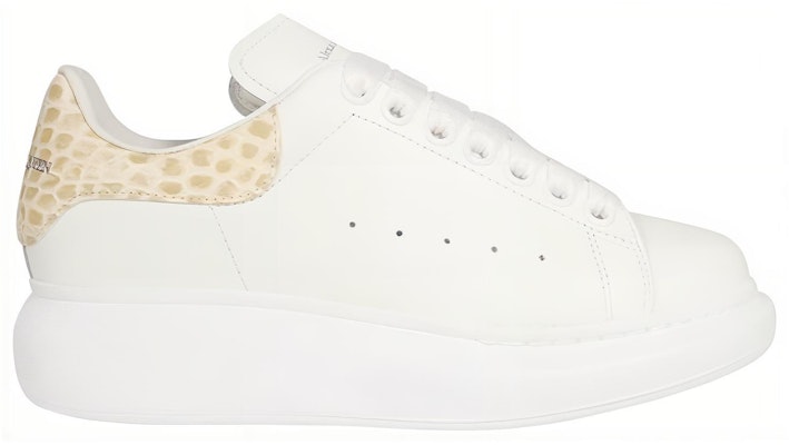 (W) Alexander McQueen Kasut Bertumit Tinggi 'Putih Pasir' 553770WIBNA9758 Order (W) Alexander McQueen Kasut Bertumit Tinggi 'Putih Pasir' 553770WIBNA9758