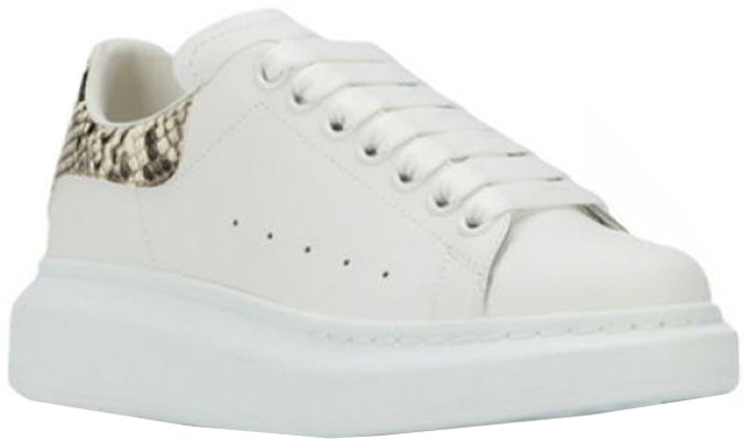 (W) Alexander McQueen Oversized Sneaker 'Putih Python Alami' 553770-WHWKC-9306 Order (W) Alexander McQueen Oversized Sneaker 'Putih Python Alami' 553770-WHWKC-9306
