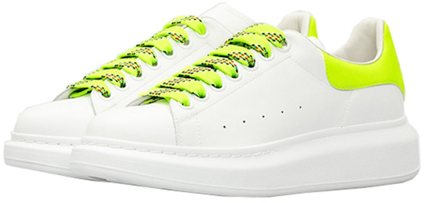 (W) 알렉산더 맥퀸 오버사이즈 스니커즈 (화이트/형광노랑) 553770-WHXM5-9179 Order (W) 알렉산더 맥퀸 오버사이즈 스니커즈 (화이트/형광노랑) 553770-WHXM5-9179