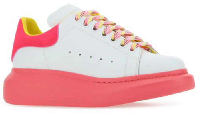 (W) 알렉산더 맥퀸 오버사이즈 스니커 '화이트 핑크 옐로우' 553770-WIB9N-9555 Order (W) 알렉산더 맥퀸 오버사이즈 스니커 '화이트 핑크 옐로우' 553770-WIB9N-9555