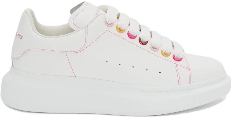 (Women) Alexander McQueen Oversized Sneaker 'White Rainbow' 553770-WHZ4S-9466 Order (Women) Alexander McQueen Oversized Sneaker 'White Rainbow' 553770-WHZ4S-9466