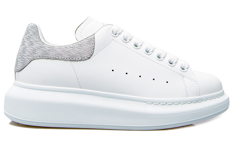 Order (W) 알렉산더 맥퀸 오버사이즈 스니커즈 (화이트 실버) 558945-WHZ4I-9071