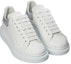 Lookbook (W) Alexander McQueen Sepatu Oversized 'Putih Perak'. 718232-WICGI-9071