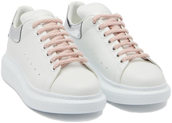 (W) 알렉산더 맥퀸 오버사이즈 스니커즈 '화이트 실버 핑크' 718232-WIEE4-9071 Lookbook (W) 알렉산더 맥퀸 오버사이즈 스니커즈 '화이트 실버 핑크' 718232-WIEE4-9071