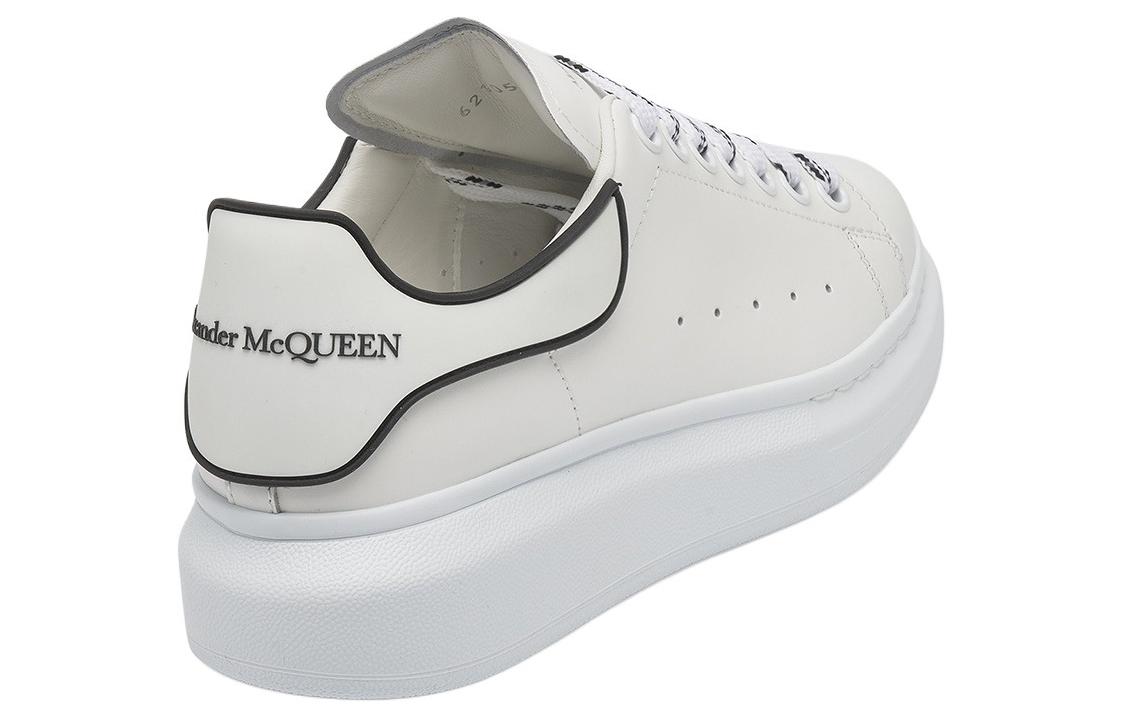 Lookbook (W) Alexander McQueen Sepatu Oversized 'Putih Hitam' 621056-WHXMT-9074