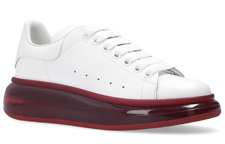 (W) Alexander McQueen Oversized Sneaker 'White Red' 圖 3