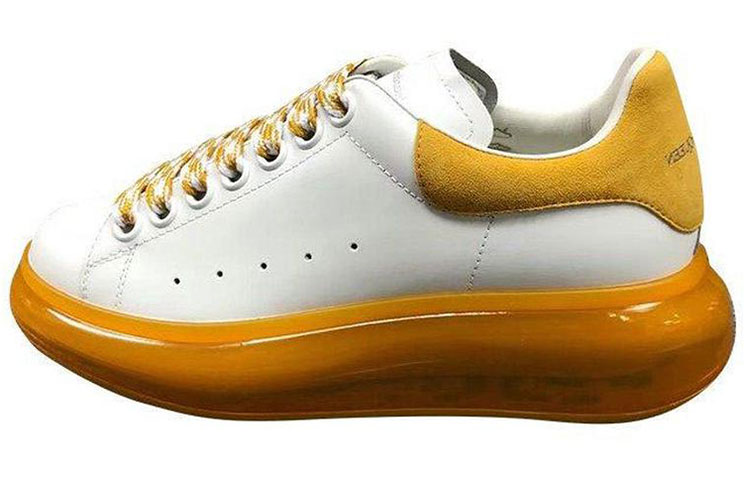 (W) Alexander McQueen Oversized Sneaker 'White/Yellow' 圖 3