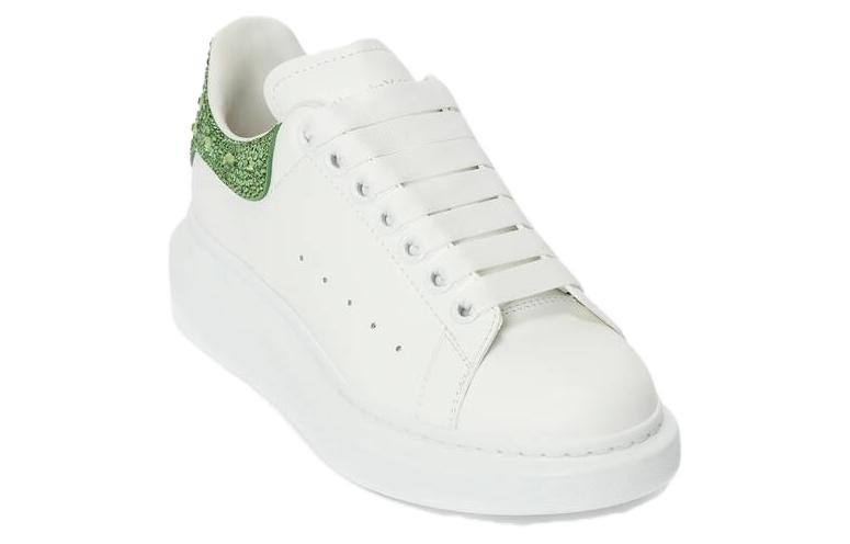 Lookbook (W) 亚历山大·麦昆白色酸性绿色水晶厚底运动鞋 718243-WIA4Z-8964