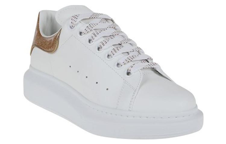 Lookbook 亞歷山大·麥昆 Alexander McQueen 厚底皮革綁帶時尚板鞋 女款 白金色