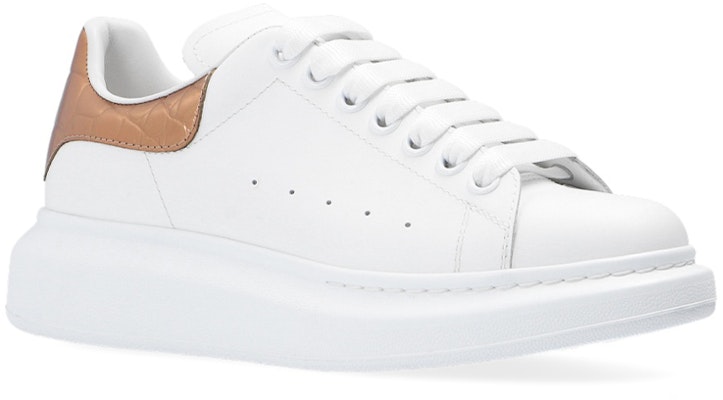 (W) 알렉산더 맥퀸 오버사이즈 스니커즈 '화이트 브론즈 골드' 553770-WHYBQ-9053 Lookbook (W) 알렉산더 맥퀸 오버사이즈 스니커즈 '화이트 브론즈 골드' 553770-WHYBQ-9053