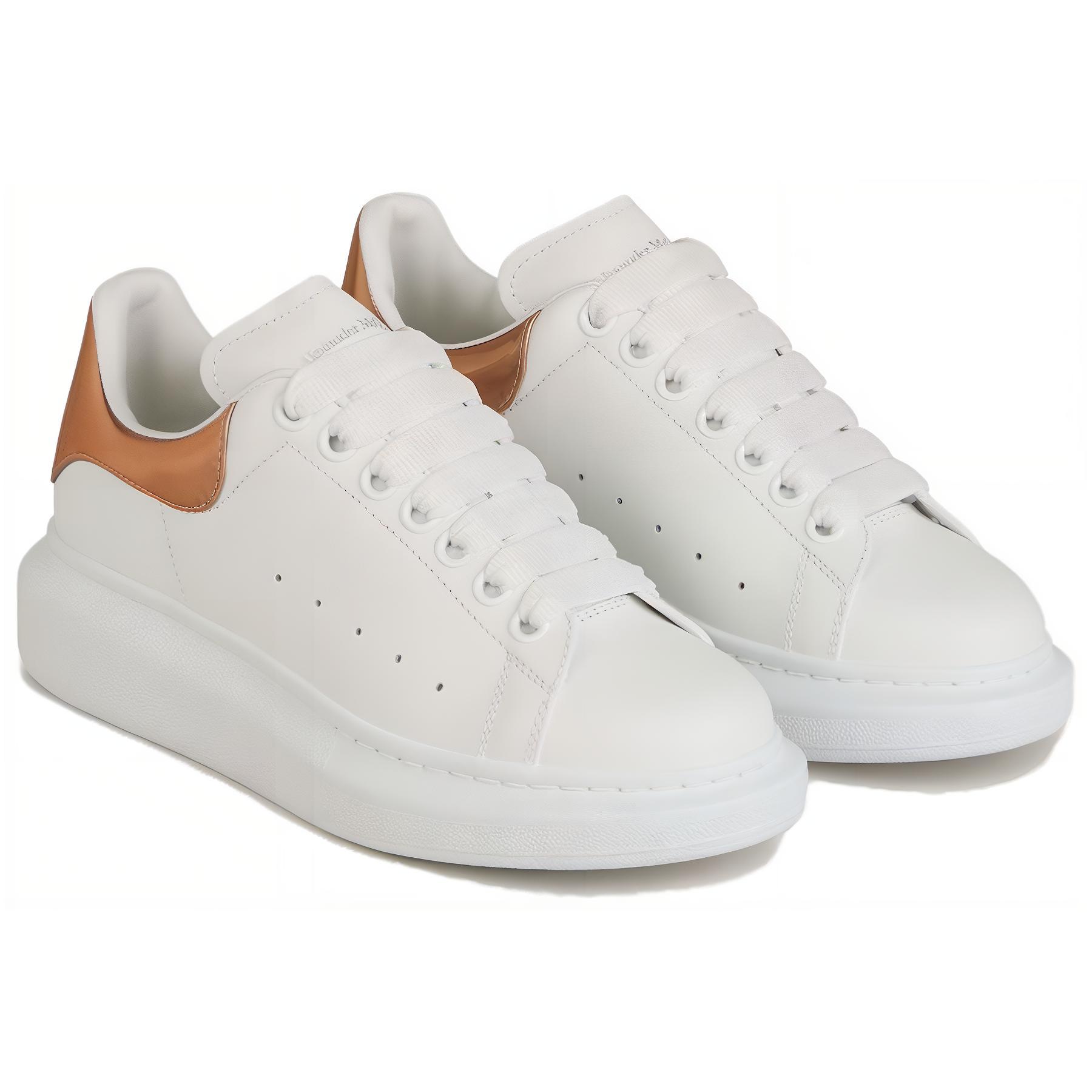 Lookbook (W) アレキサンダー・マックイーン オーバーサイズスニーカー 白/ローズゴールド 718232-WIE82-9053